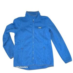 L.L.Bean Fleece Jacket Full Zip Outdoor Activewear Blue Coat Womens Size S‎
